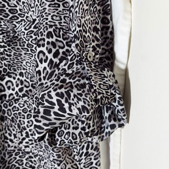 JONES New York Animal Print Women's Blouse, Size L - Picture 8 of 10